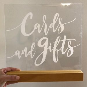 Cards and Gifts wedding sign